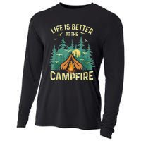 Funny Camping Lover Design For Men Women Camping Vacationist Cooling Performance Long Sleeve Crew