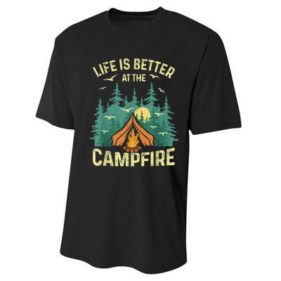 Funny Camping Lover Design For Men Women Camping Vacationist Performance Sprint T-Shirt