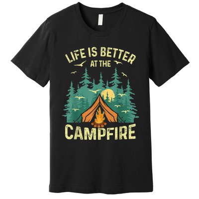 Funny Camping Lover Design For Men Women Camping Vacationist Premium T-Shirt