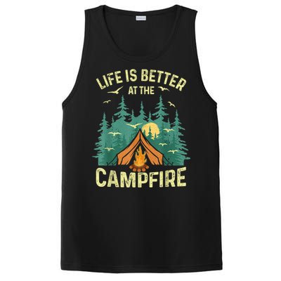 Funny Camping Lover Design For Men Women Camping Vacationist PosiCharge Competitor Tank