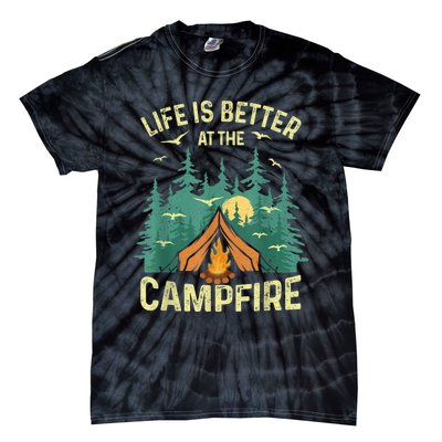 Funny Camping Lover Design For Men Women Camping Vacationist Tie-Dye T-Shirt