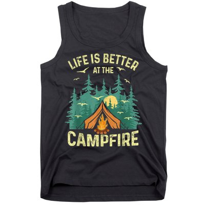 Funny Camping Lover Design For Men Women Camping Vacationist Tank Top