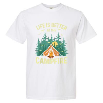 Funny Camping Lover Design For Men Women Camping Vacationist Garment-Dyed Heavyweight T-Shirt