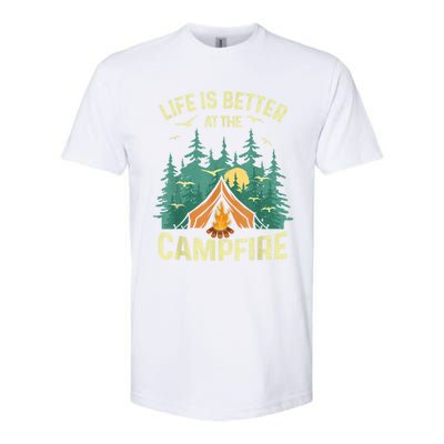 Funny Camping Lover Design For Men Women Camping Vacationist Softstyle CVC T-Shirt