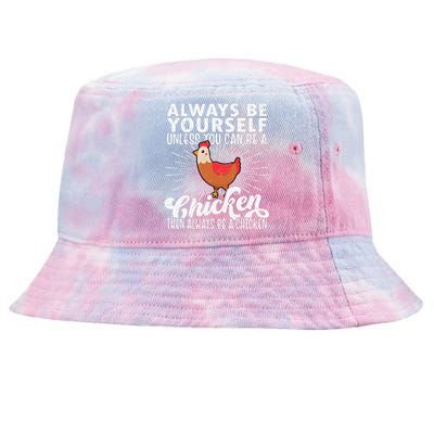 Funny Chicken Lover gift for mother's day Tie-Dyed Bucket Hat