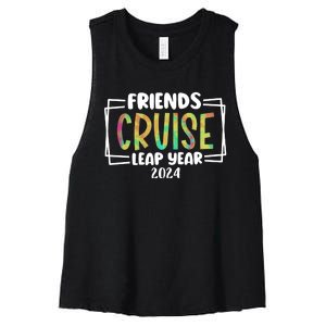 Friends Cruise Leap Year 2024 Matching Team Women's Racerback Cropped Tank