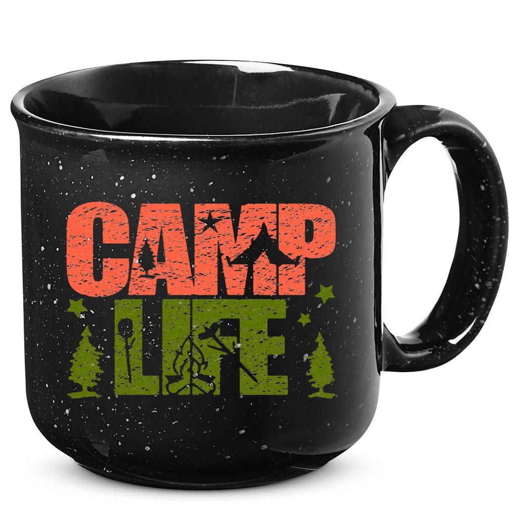 Funny Camp Life Camping Summer Gift 15oz Campfire Ceramic Mug