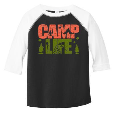 Funny Camp Life Camping Summer Gift Toddler Fine Jersey T-Shirt