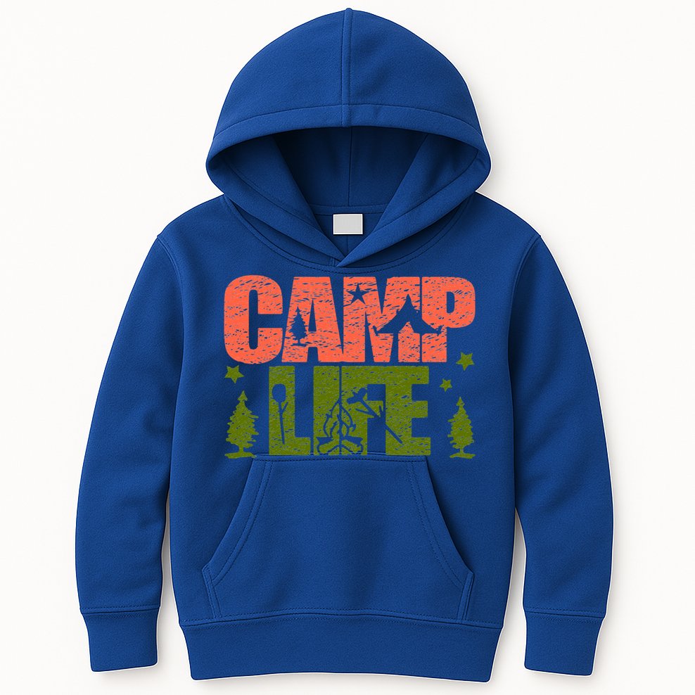 Funny Camp Life Camping Summer Gift Kids Hoodie