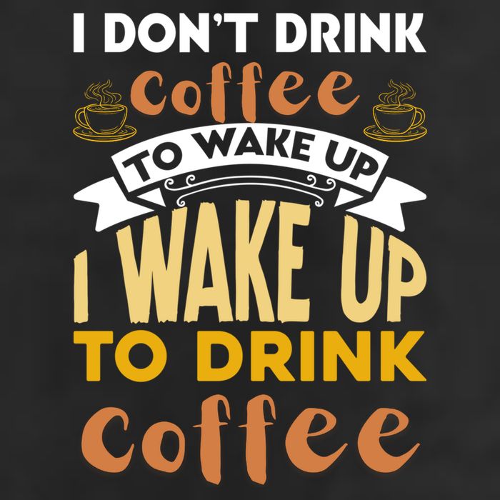 Funny Coffee Lover Quote 7 Panel Mesh Trucker Snapback Hat