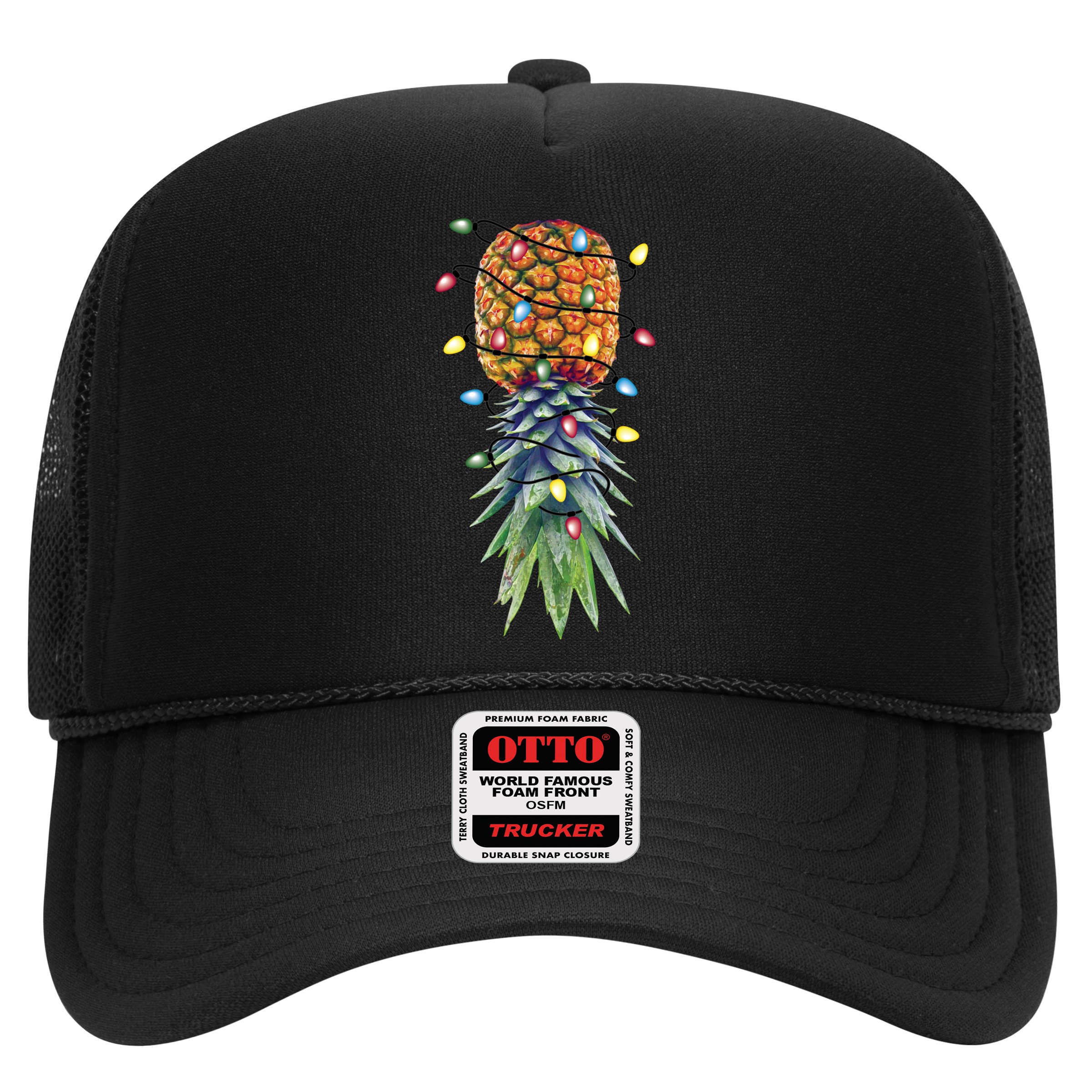 Funny Christmas Lights Upside Down Pineapple Swinger Funny Gift Hat