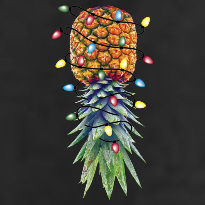 Funny Christmas Lights Upside Down Pineapple Swinger Funny Gift Hat