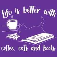 Funny Cute Life Is Better With Coffee Cats And Books Cooling Performance Long Sleeve Crew