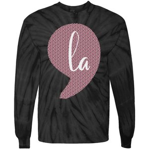 Funny Comma La Tie-Dye Long Sleeve Shirt