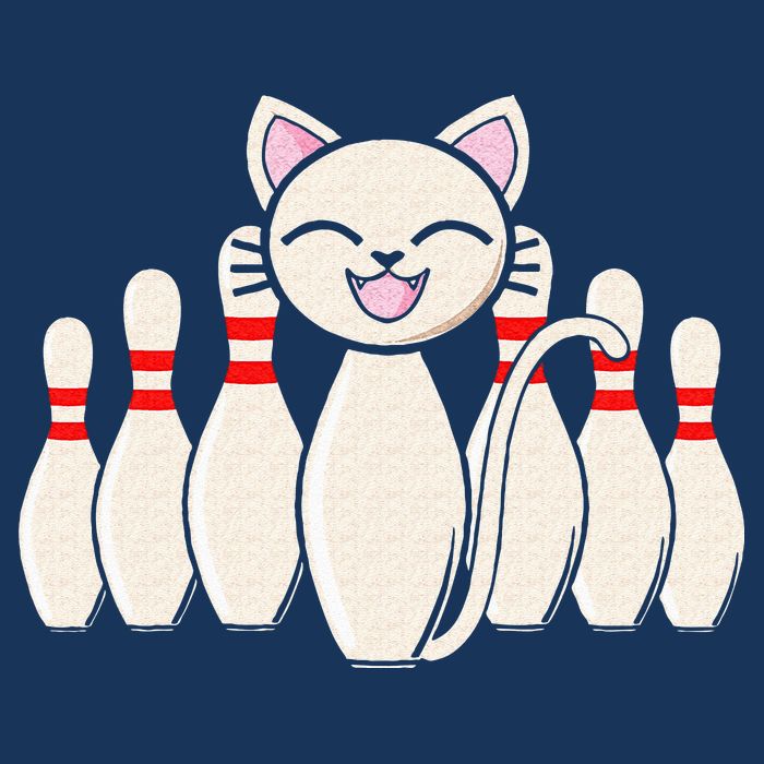 Funny Cat Lover Tee Bowling Pin Cat Bowler Bowling Player Infant Baby Jersey Bodysuit