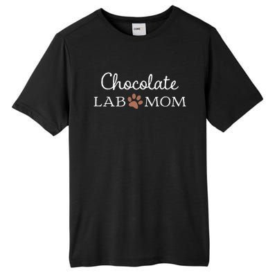 Funny Chocolate Lab Mom Labrador Retriever Mama Tall Fusion ChromaSoft Performance T-Shirt