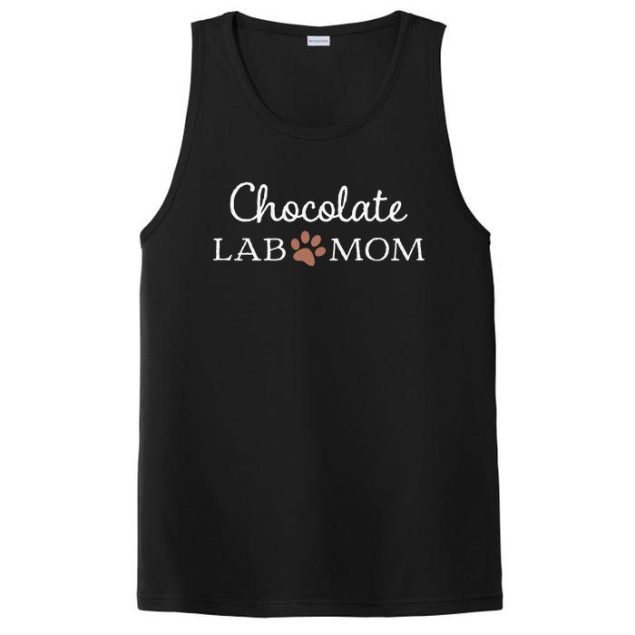 Funny Chocolate Lab Mom Labrador Retriever Mama PosiCharge Competitor Tank