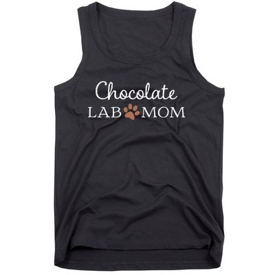 Funny Chocolate Lab Mom Labrador Retriever Mama Tank Top