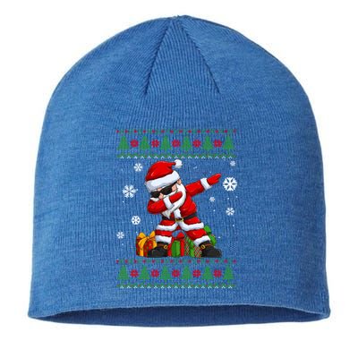 Funny Christmas Lovers Santa Dabbing Ugly Christmas Sweater Great Gift Sustainable Beanie