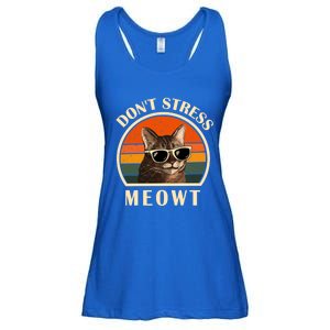 Funny Cat Loves Cats Don't Stress Meowt Gift Ladies Essential Flowy Tank