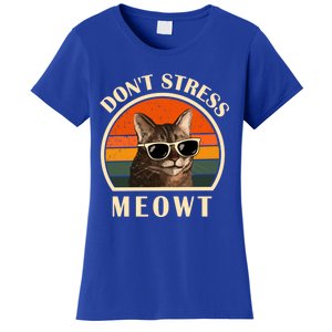 Funny Cat Loves Cats Don't Stress Meowt Gift Women's T-Shirt