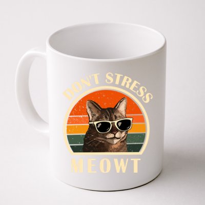 Funny Cat Loves Cats Don't Stress Meowt Gift Coffee Mug