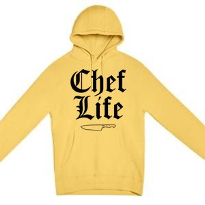 Funny Chef Life Culinary Gangster Home Cooking Gift Premium Pullover Hoodie