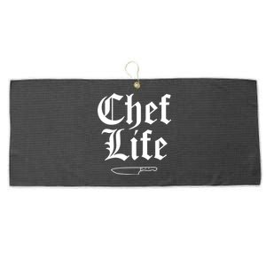 Funny Chef Life Culinary Gangster Home Cooking Gift Large Microfiber Waffle Golf Towel