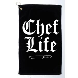 Funny Chef Life Culinary Gangster Home Cooking Gift Platinum Collection Golf Towel