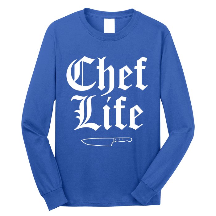 Funny Chef Life Culinary Gangster Home Cooking Gift Long Sleeve Shirt