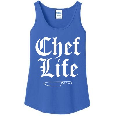 Funny Chef Life Culinary Gangster Home Cooking Gift Ladies Essential Tank