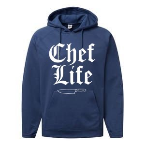 Funny Chef Life Culinary Gangster Home Cooking Gift Performance Fleece Hoodie