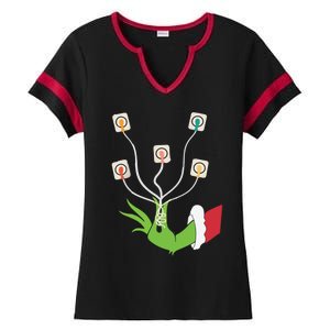 Funny Christmas Lights Ekg Leads Cheat Sheet Nurse Christmas Gift Ladies Halftime Notch Neck Tee