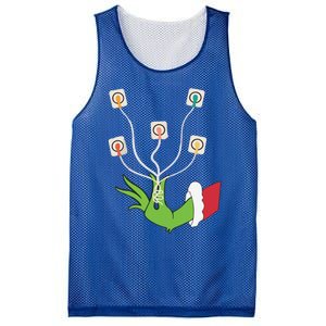 Funny Christmas Lights Ekg Leads Cheat Sheet Nurse Christmas Gift Mesh Reversible Basketball Jersey Tank