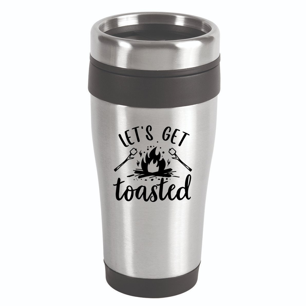 Funny Camping LetS Get Toasted Cool Campers Cute Gift 16oz Travel Tumbler