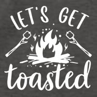 Funny Camping LetS Get Toasted Cool Campers Cute Gift Vector Backpack