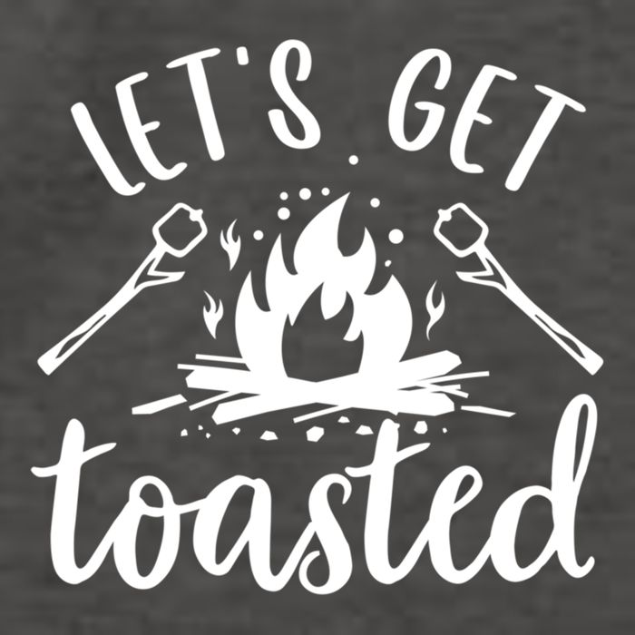 Funny Camping LetS Get Toasted Cool Campers Cute Gift Vector Backpack