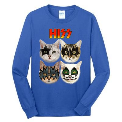 Funny Cat Lover Cat Hiss Cat Owner Cat Humor Tall Long Sleeve T-Shirt