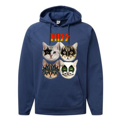 Funny Cat Lover Cat Hiss Cat Owner Cat Humor Performance Fleece Hoodie