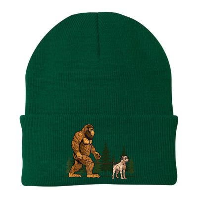 Funny Catahoula Leopard Bigfoot Dog Walking Dog Mom Dad Knit Cap Winter Beanie