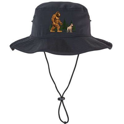 Funny Catahoula Leopard Bigfoot Dog Walking Dog Mom Dad Legacy Cool Fit Booney Bucket Hat