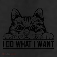 Funny Cat Lovers Retro 70s 80s 90s I Do What I Want Cat 25L Jumbo Tote