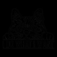 Funny Cat Lovers Retro 70s 80s 90s I Do What I Want Cat Tall Hoodie