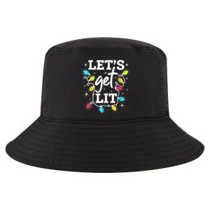 Funny Christmas Lets Get Lit Ing Xmas Holiday Gift Cool Comfort Performance Bucket Hat