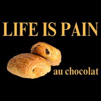 French Chocolatine Life Is Pain Au Chocolat Cooling Performance Crew T-Shirt