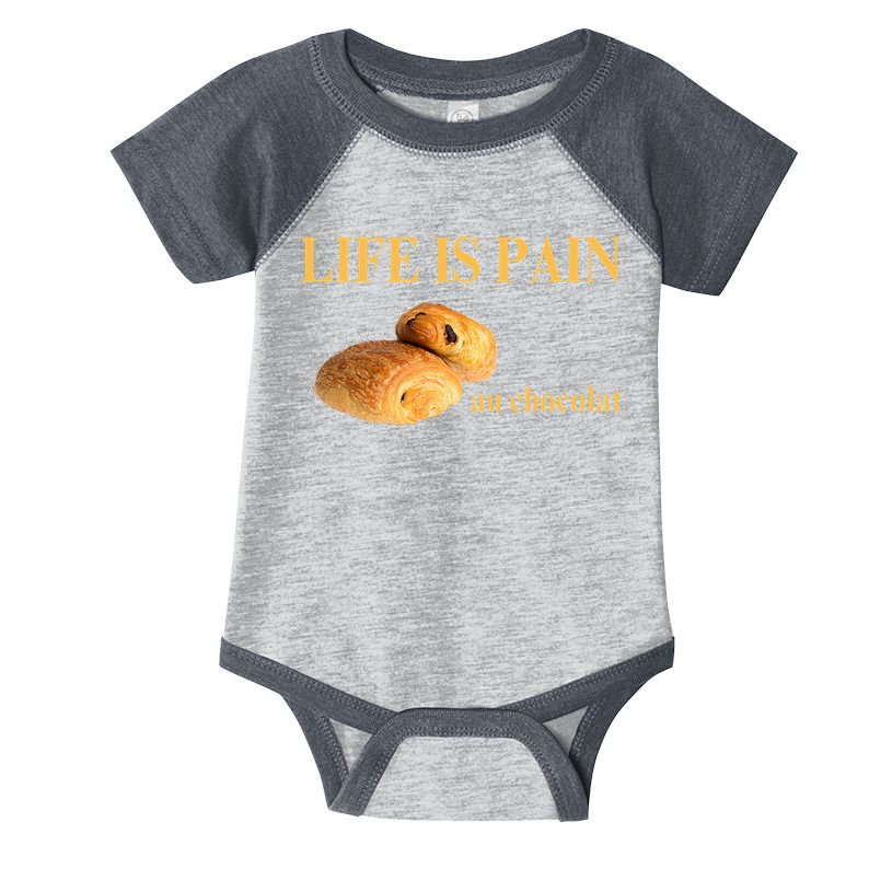 French Chocolatine Life Is Pain Au Chocolat Infant Baby Jersey Bodysuit