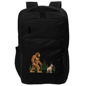 Funny Catahoula Leopard Bigfoot Dog Walking Dog Mom Dad Impact Tech Backpack