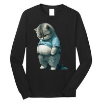 Fat Cat Lover Funny Long Sleeve Shirt