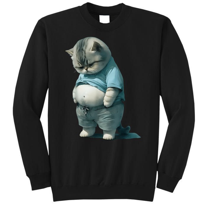 Fat Cat Lover Funny Sweatshirt