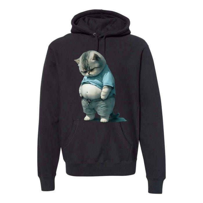 Fat Cat Lover Funny Premium Hoodie